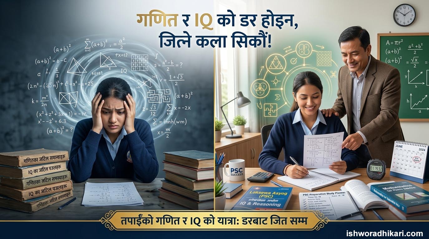 लोकसेवा तयारीको क्रममा गणित र IQ अध्ययन गर्दा डर होइन, जित्ने कला सिकौं!